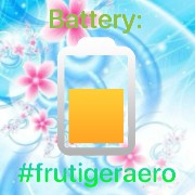 Frutiger Aero Battery Widget