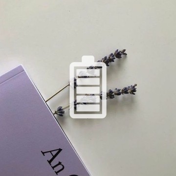 soft purple battery