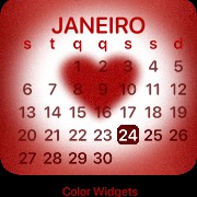 Calendar Coracao Vermelho 