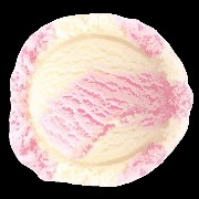 strawberry and vanilla ice cream 