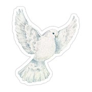 a white bird skecth 