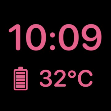 Hour pink Black 