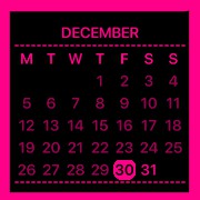 Pink n black calender