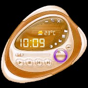 Frutiger Clock Energy Orange
