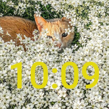 green clock
