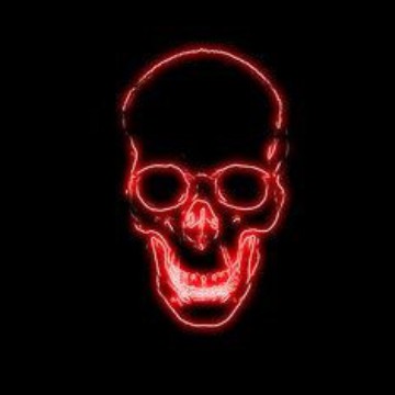 neon skull