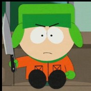 Kyle with a knife