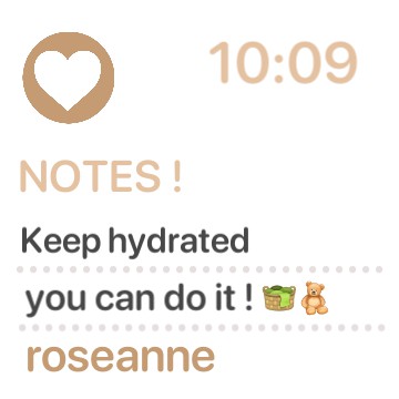 brown decorative note