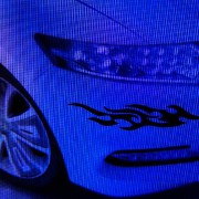 y2k blue car