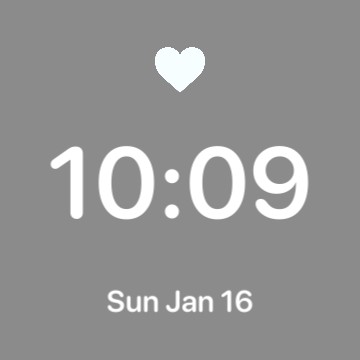 simple grey clock