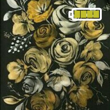 Gold Flower Painting - with battery