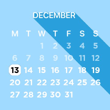blue calendar 