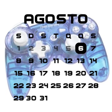 PS3 Translucent Blue Controller CALENDAR FIXED ver.