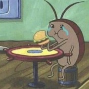roach eating lunch