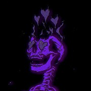 skull whith heart