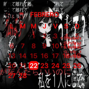 widget calendar