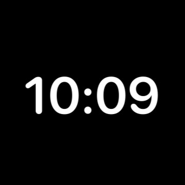 transparent widget time