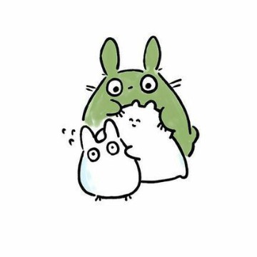 Totoro green Studio Ghibli 