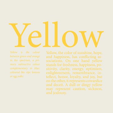 yellow meaning aesthetic 