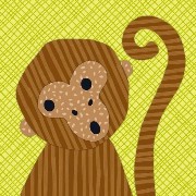 monkey wirh green background