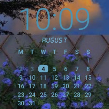 Flower Clock and Calendar