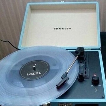 Blue vinyl disc