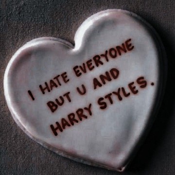 i hate everyone but u and harry styles 