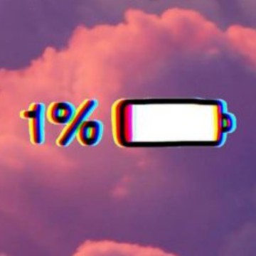 1%battery 