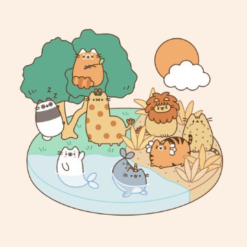 cat animal widget