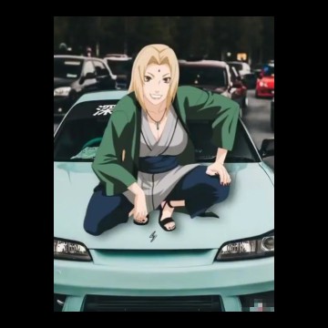 green anime cars