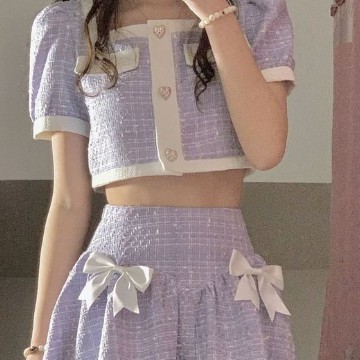 cute purple outfit
