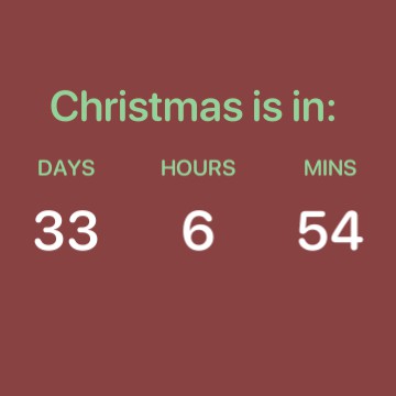 Christmas countdown 
