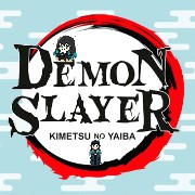 Muichiro patterned DEMON SLAYER text