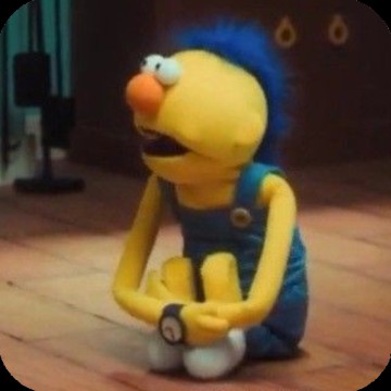 yellow guy dont hug me im scared