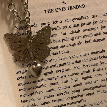 heart brown butterfly 