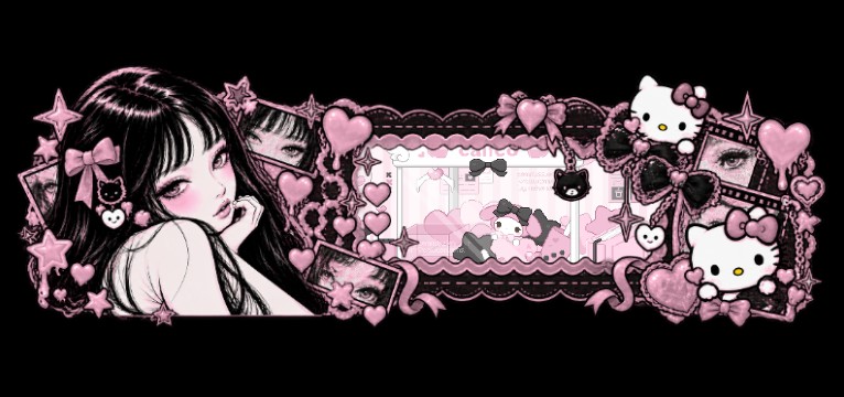 kitty girl photo frame