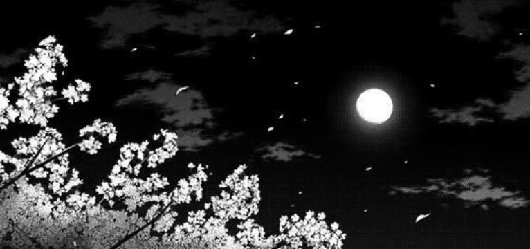 black and white anime setting