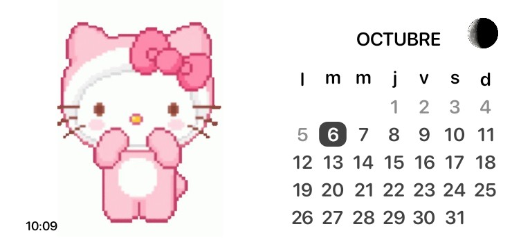 calendario hello kitty